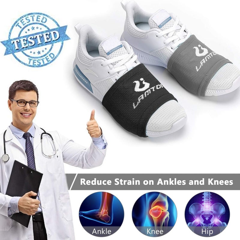 LAMANTOP Dance Shoe Socks on Smooth Floors Over Sneakers,Smooth Pivots and Turns to Dance on Wood Floors Protect Knees - Image 3